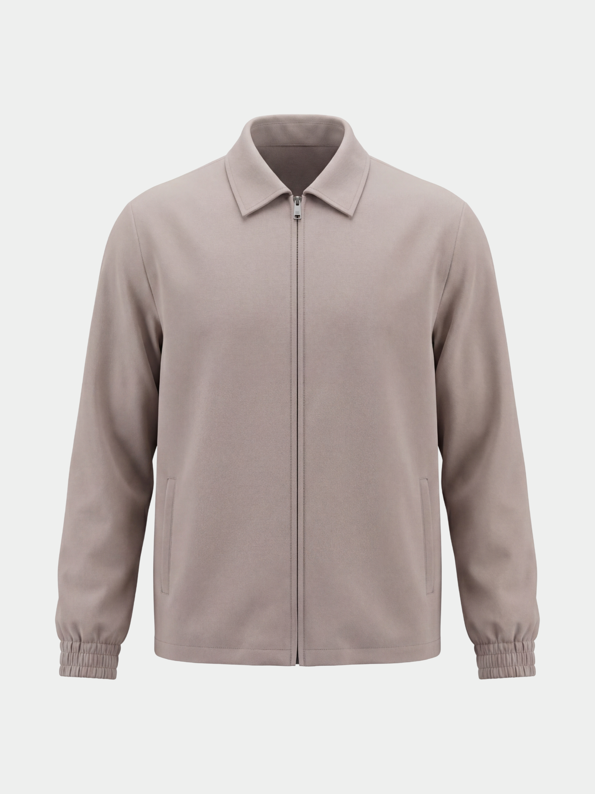 Technico Jacket with Collar - Taupe