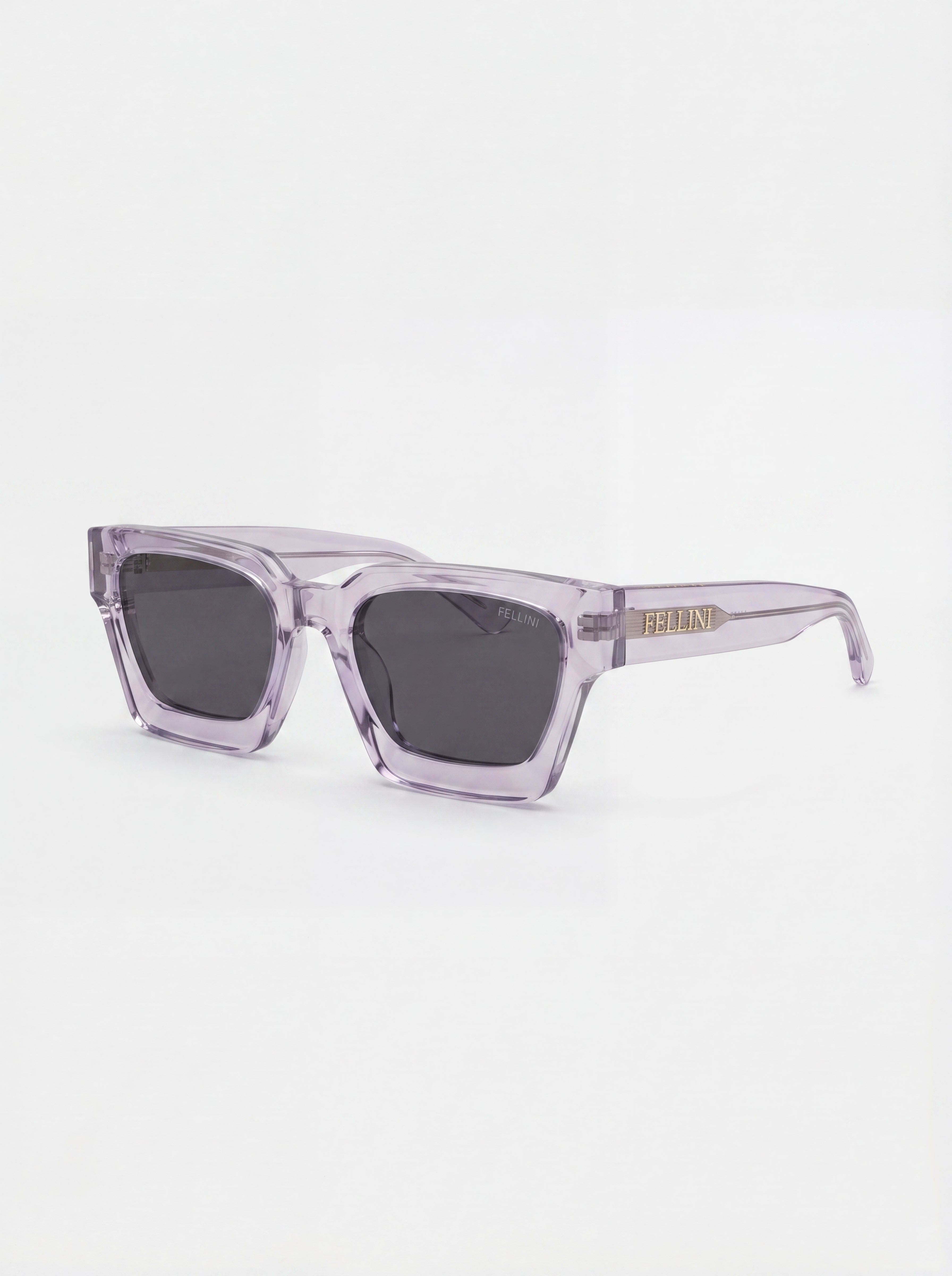 Alessio Smoke Acetate Sunglasses Transparant