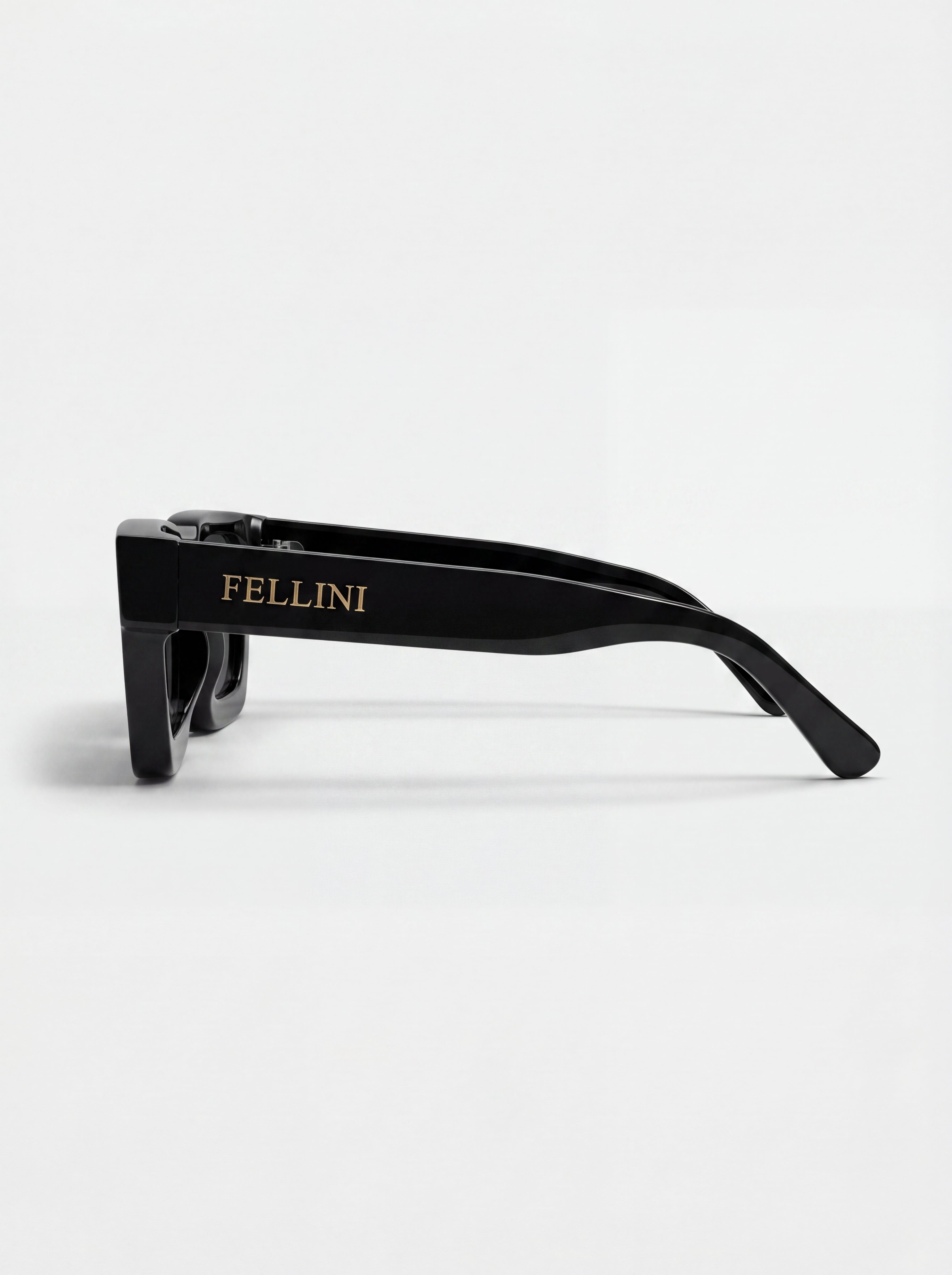 Alessio Smoke Acetate Sunglasses Black